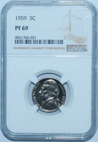 1959 NGC PR69 ジェファーソンニッケル