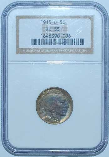 1915 D NGC AU55 バッファローニッケル