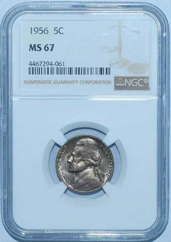 1956 NGC MS67 ジェファーソンニッケル