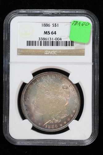 1886年 モルガン・ダラー トーン NGC MS64 4VWT
