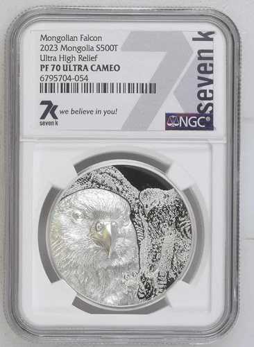 ファルコン 1オンス ミント 2500！ 7K メタル 2023 S500T シルバー PF70 NGC ULT カメオ