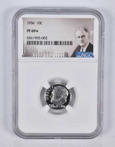 PF69* 1956年 ルーズベルト・ダイム NGC *2323 64,735円