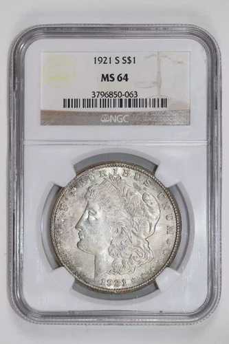 1921-S モルガン・ダラー NGC MS64