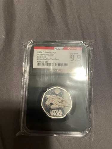 2024年 グレートブリテン S50P ミレニアム・ファルコン カラーライズド プルーフ 9.9 ウルトラカメオ 65,340円