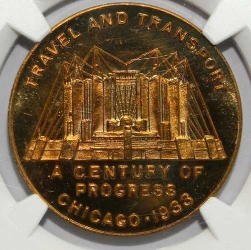 グレーディング済み、1935年 IL HK-474 SC$1、NGC MS 66 DPL、トラベル＆トランス。進歩の世紀