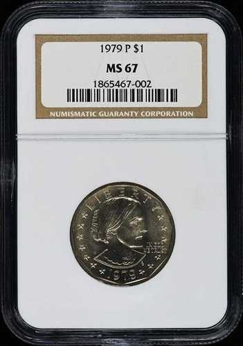 1979 P スーザン B. アンソニー $1 NGC MS67 65,945円