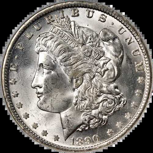 1890-O モルガン銀貨 NGC MS63 ブラストホワイト グレートアイアピール