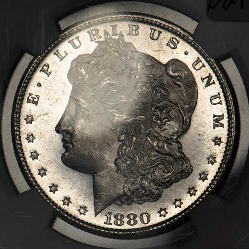 1880-S モルガン銀貨 -PQ フレッシュフロスティ セミプルーフライク - NGC MS 65 - B2992