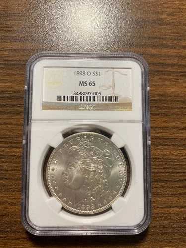1898-O モルガン銀貨 $1 NGC MS 65