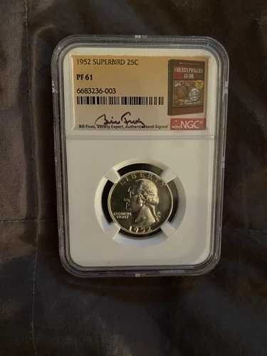 1952年 プルーフ ワシントン クォーター「スーパーバード」 NGC PF 61 65,945円
