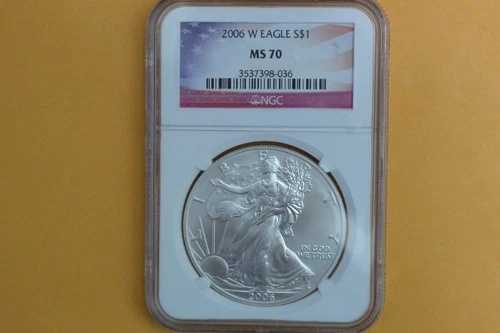 2006-W（バーニッシュド）アメリカンシルバーイーグル NGC MS70