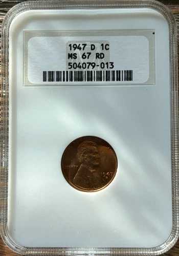 1947-D リンカーン・ウィート・セント NGC MS67 レッド
