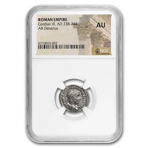 ローマ ダブルデナリウス ゴルディアヌス3世 238-244年 AU NGC (ランダムコイン)