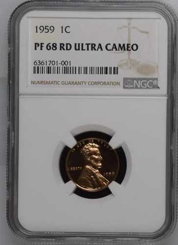 1959年 リンカーン記念館セント NGC PF-68 RD ウルトラカメオ|WORLD RESOURCE【QUEEN店】