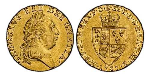 イギリス。ジョージ三世。 1787 AV ギニア。 PCGS AU55。 KM 609; SCBC-3729;神父様356｜WORLD RESOURCE【QUEEN店】 375,210円
