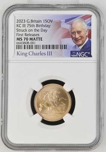 チャールズ3世75歳誕生日記念ソブリンNGC MS70初公開