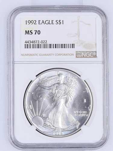 1992年イーグルS$1 NGC MS 70｜WORLD RESOURCE【QUEEN店】