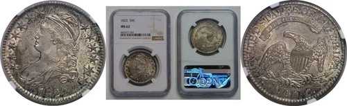 1822年 胸像ハーフドル NGC MS-62