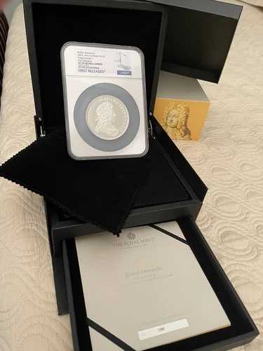 2022年 英国 グレートブリテン 君主 10オンス キングジョージ1世 NGC PF70 UC 初代 COA# 96