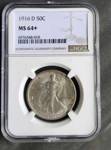 1916年ウォーキング・リバティ・ハーフドル NGC MS 64+