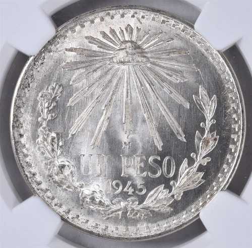 1945年 M メキシコペソ - NGC MS68