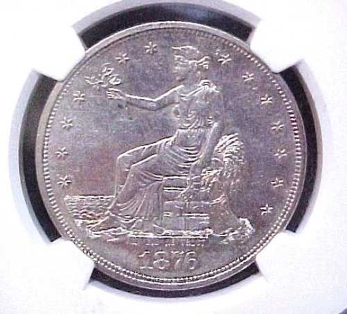 NGC 1876-S 貿易ドル MS 62