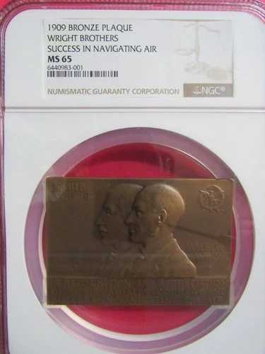 1909年 ライト兄弟の航海成功「NGC MS65」（6440983-001）トップポップ