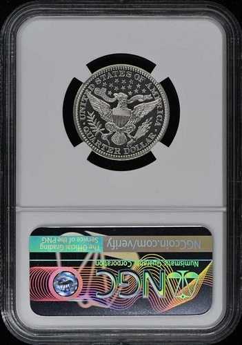 1901年 バーバー クォーター 25セント NGC PR66