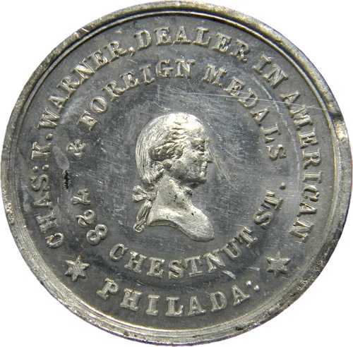 1863年 チャールズ・K・ワーナー・トークン NGC MS 62 (24-19)