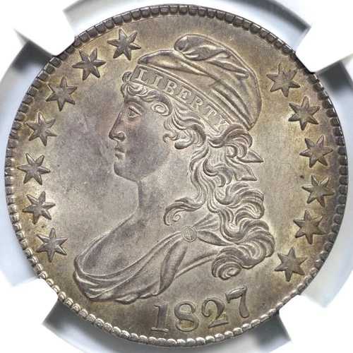 1827 O-106 R-2 NGC MS 62 キャップドバスト シルバー ハーフドル 50セント