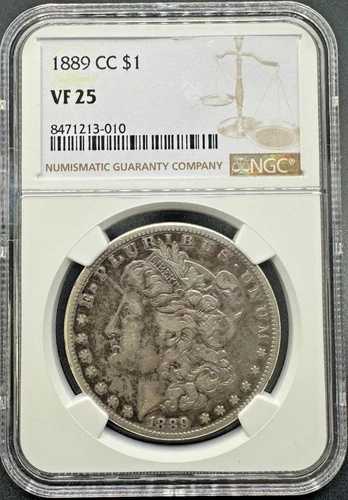 1889-CC モーガン シルバー ドル NGC VF25 08XXIA25 903,100円