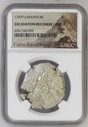 1747P q ボリビア 8R、発掘回収 - UNC、セロ・リコ・ホード 903,100円