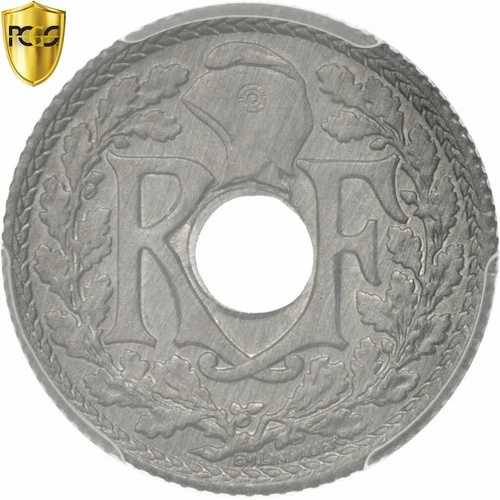 [#96392] コイン、フランス、10 サンタイム、1941 年、パリ、PCGS、MS65、MS(65-70)、亜鉛、KM