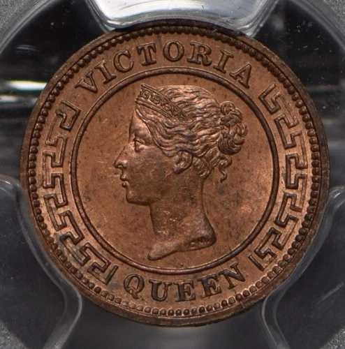 セイロン 1901 1/4セント PCGS MS63RB PC0841 同梱配送