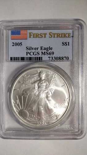 2005年 アメリカン シルバー イーグル $1 PCGS MS69 * ファーストストライク 44,880円
