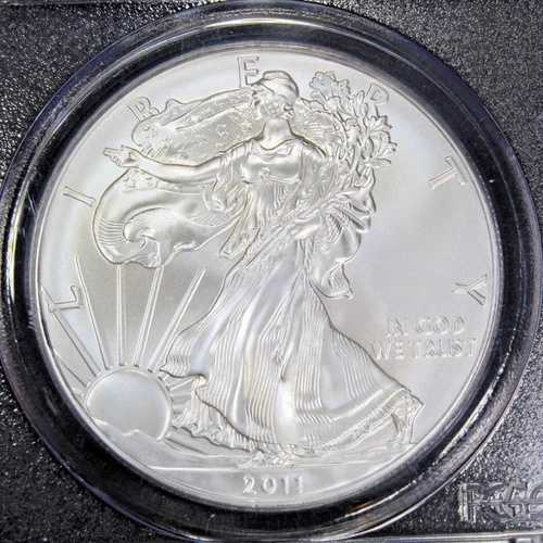 2011年 PCGS MS70 FS 25周年記念セット アメリカンシルバーイーグル メルカンティ 送料無料