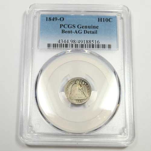 1849 O PCGS AG 詳細 - シルバー シート付きハーフダイム H10C 米国コイン #49894A 45,540円
