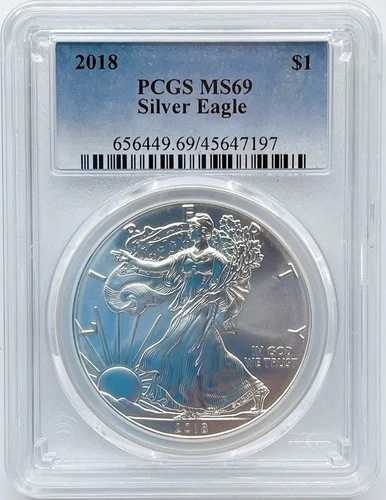 2018 シルバーイーグル PCGS MS69