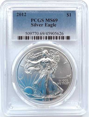 2012 シルバーイーグル PCGS MS69