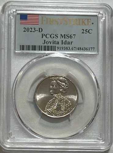 2023年 D ジョヴィタ・イダー 25セント PCGS MS67 アメリカン・ウィメンズ・クォーター・ファースト・ストライク