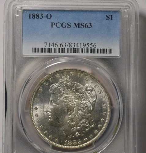 1883-O モーガン銀貨、PCGS MS-63