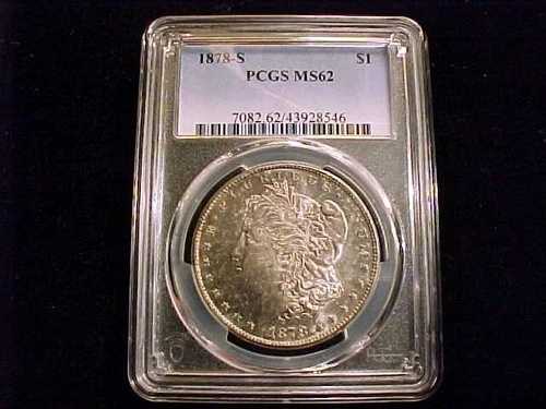 1878-S モルガン・ダラー、PCGS MS62 45,540円
