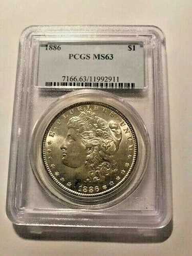 1886年 モルガン銀貨 -PCGS MS63- #15767