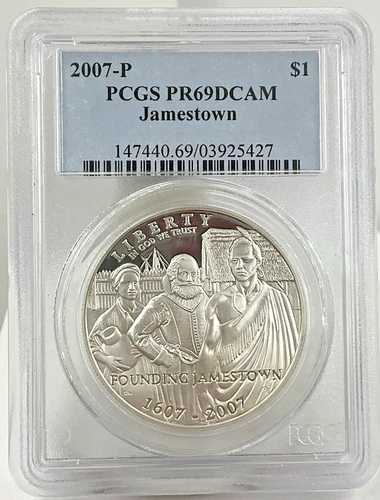 2007-P $ シルバー記念ジェームズタウン PR 69 DCAM PCGS
