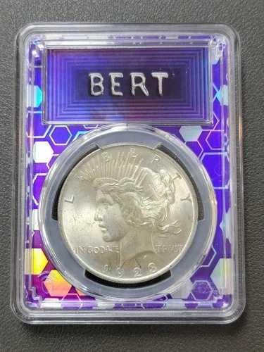 1923年 $1ピースドル PCGS MS64 トレーダー ビーパープル ラベル-