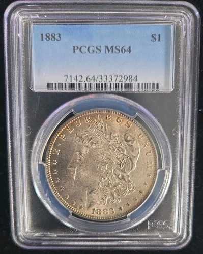 1883年 モーガン・ダラー PCGS MS64 *興味深いカラーリング*
