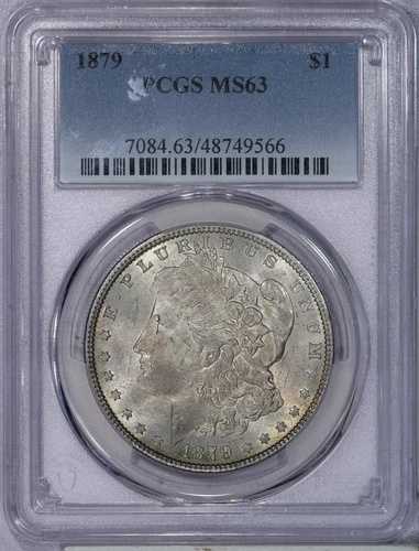 1879年 モルガン銀貨 1ドル PCGS MS63