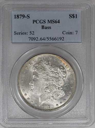 1879年 S モルガン・ダラー PCGS MS 64