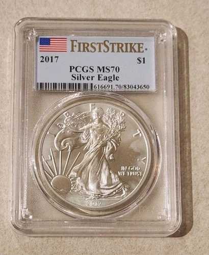 2017年 1オンス シルバー イーグル PCGS MS70 ファーストストライク
