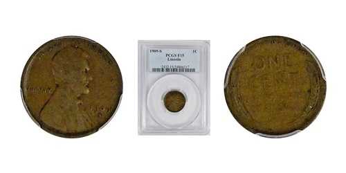 ウィートセント 1909/S PCGS F15 状態